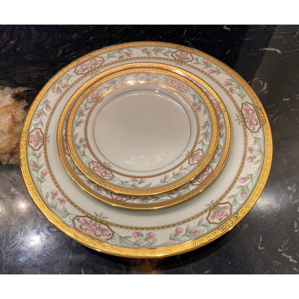 Vintage Mikasa Merrick 3 Plates Setting Dinnerware Excellent Condition